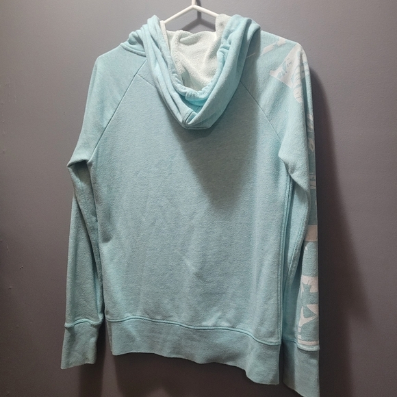Reebok Light Blue with White Accent Zippered Hoodie M - Picture 6 of 6